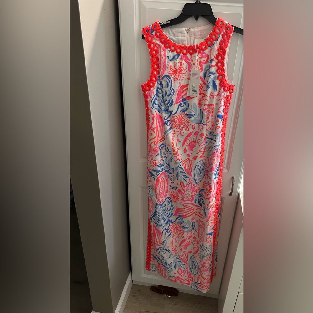 Lilly Pulitzer White and Pink Maxi Romper